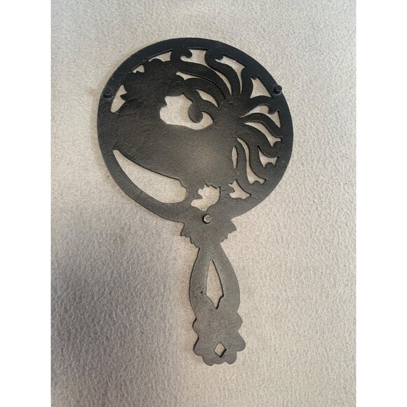 Vintage Cast Iron Rooster Trivet With Handle Cooking Stand Hand-Painted - Picture 7 of 9